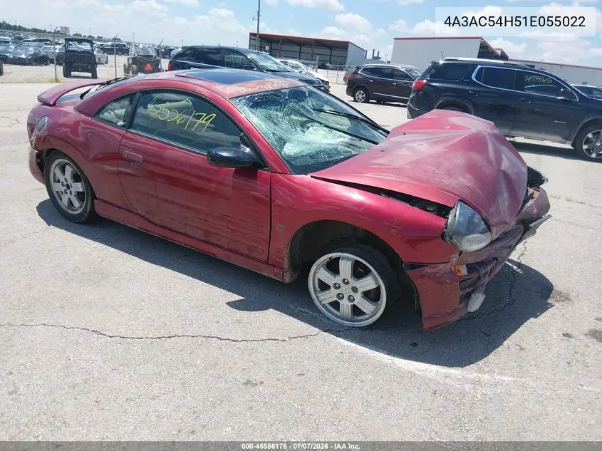 2001 Mitsubishi Eclipse Gt VIN: 4A3AC54H51E055022 Lot: 45556178