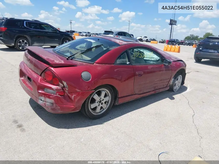 2001 Mitsubishi Eclipse Gt VIN: 4A3AC54H51E055022 Lot: 45556178