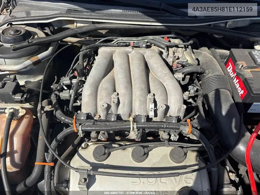2001 Mitsubishi Eclipse Spyder Gt VIN: 4A3AE85H81E112159 Lot: 45607707
