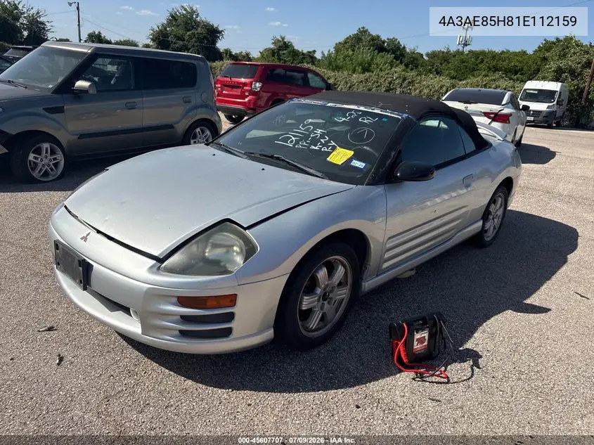 2001 Mitsubishi Eclipse Spyder Gt VIN: 4A3AE85H81E112159 Lot: 45607707
