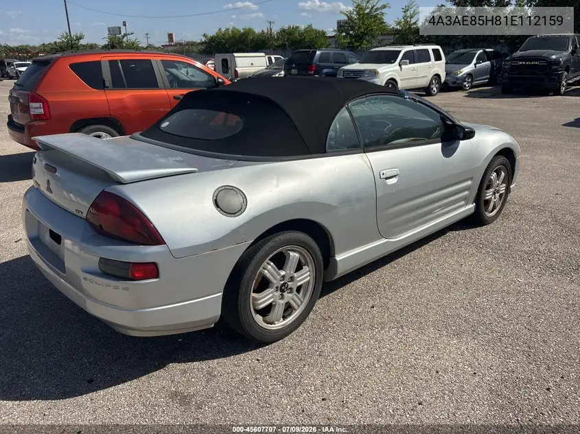 2001 Mitsubishi Eclipse Spyder Gt VIN: 4A3AE85H81E112159 Lot: 45607707