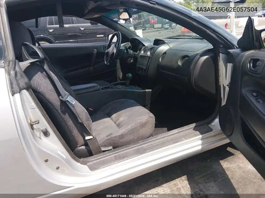 2002 Mitsubishi Eclipse Spyder Gs VIN: 4A3AE45G62E057504 Lot: 45171449
