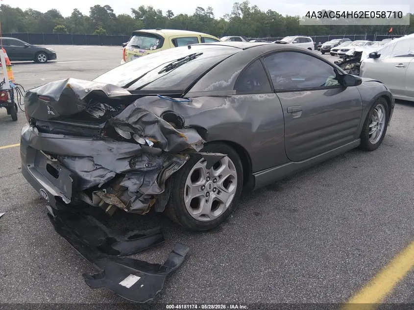 2002 Mitsubishi Eclipse VIN: 4A3AC54H62E058710 Lot: 45181174