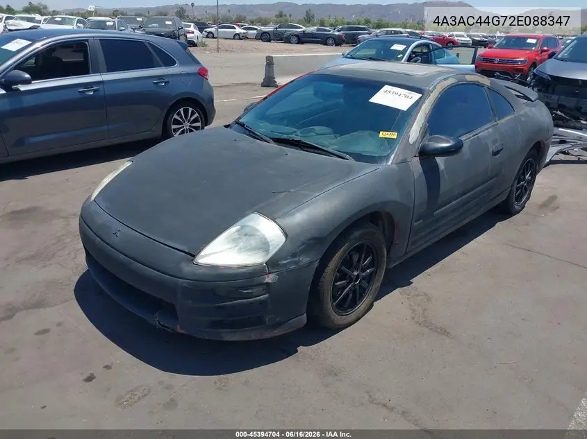 2002 Mitsubishi Eclipse Gs VIN: 4A3AC44G72E088347 Lot: 45394704