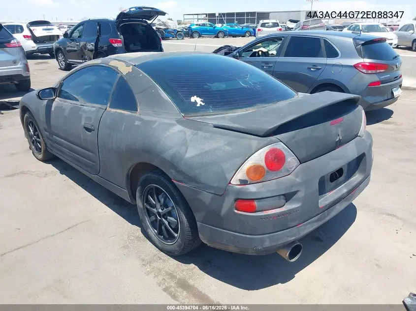 2002 Mitsubishi Eclipse Gs VIN: 4A3AC44G72E088347 Lot: 45394704