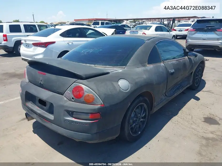 2002 Mitsubishi Eclipse Gs VIN: 4A3AC44G72E088347 Lot: 45394704