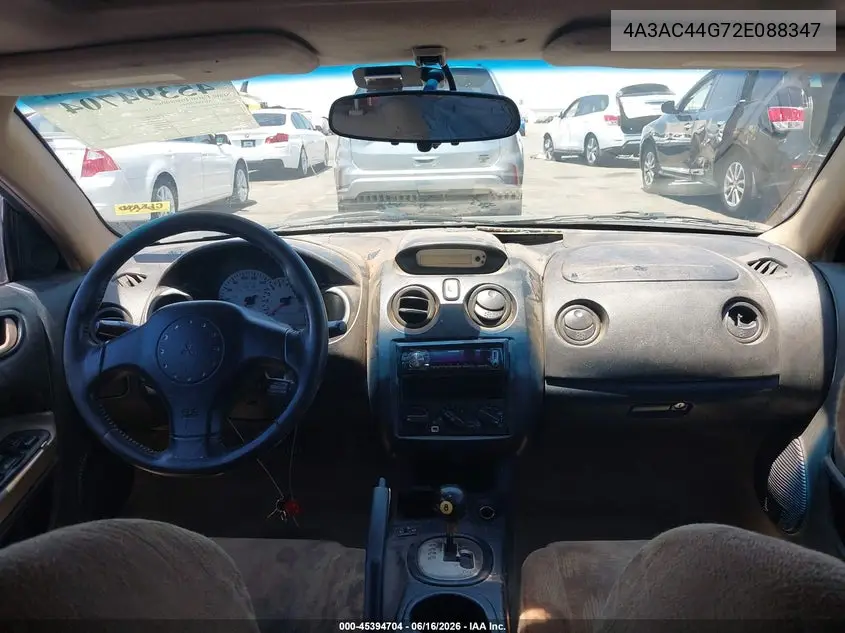 2002 Mitsubishi Eclipse Gs VIN: 4A3AC44G72E088347 Lot: 45394704