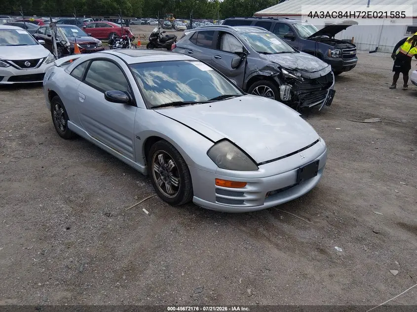 2002 Mitsubishi Eclipse Gt/Gt W/Premium Pkg VIN: 4A3AC84H72E021585 Lot: 45672176