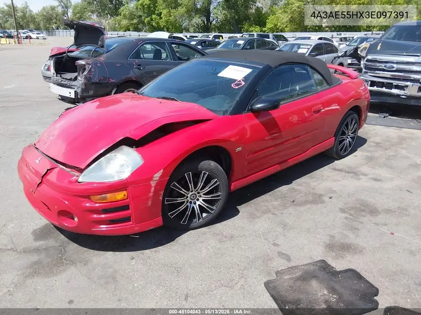 2003 Mitsubishi Eclipse Spyder Gt VIN: 4A3AE55HX3E097391 Lot: 45104043