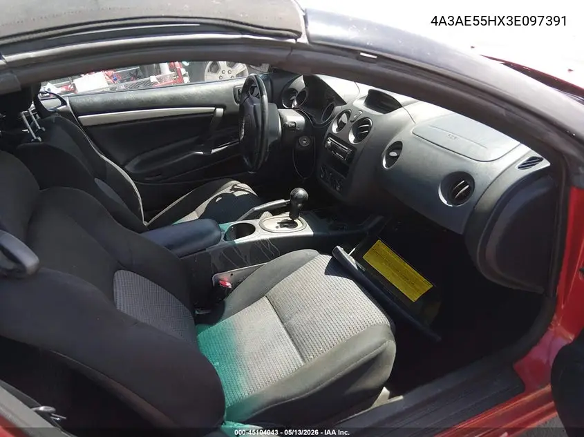 2003 Mitsubishi Eclipse Spyder Gt VIN: 4A3AE55HX3E097391 Lot: 45104043