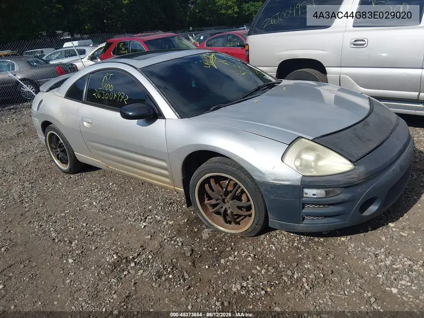 2003 Mitsubishi Eclipse Gs VIN: 4A3AC44G83E029020 Lot: 45373654