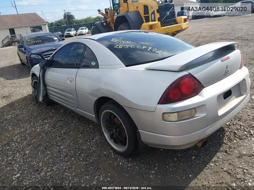 2003 Mitsubishi Eclipse Gs VIN: 4A3AC44G83E029020 Lot: 45373654