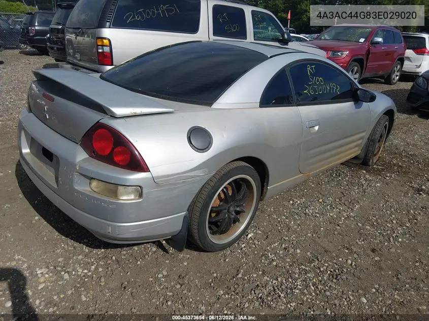 2003 Mitsubishi Eclipse Gs VIN: 4A3AC44G83E029020 Lot: 45373654