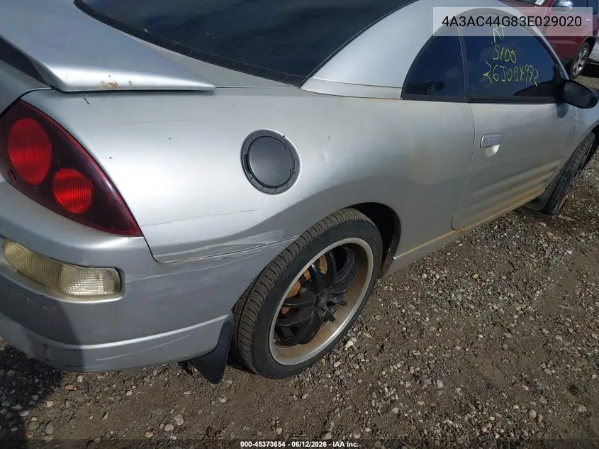 2003 Mitsubishi Eclipse Gs VIN: 4A3AC44G83E029020 Lot: 45373654
