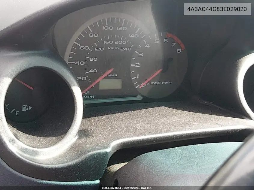 2003 Mitsubishi Eclipse Gs VIN: 4A3AC44G83E029020 Lot: 45373654