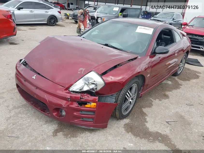 2003 Mitsubishi Eclipse Gts VIN: 4A3AC74H73E079126 Lot: 45388617