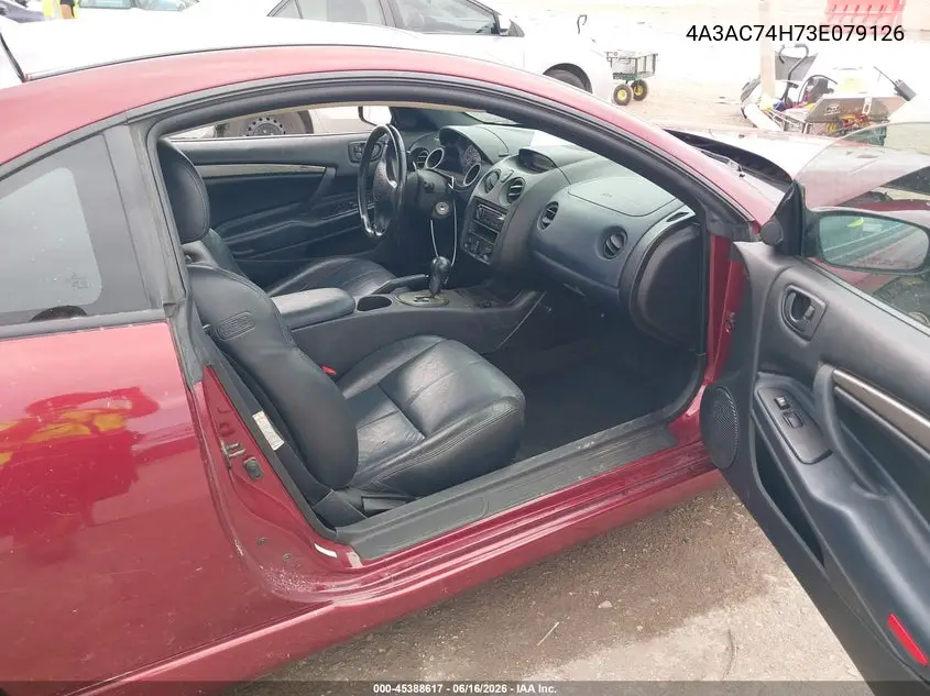 2003 Mitsubishi Eclipse Gts VIN: 4A3AC74H73E079126 Lot: 45388617