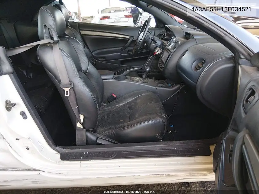 2003 Mitsubishi Eclipse Spyder Gt VIN: 4A3AE55H13E034521 Lot: 45394844