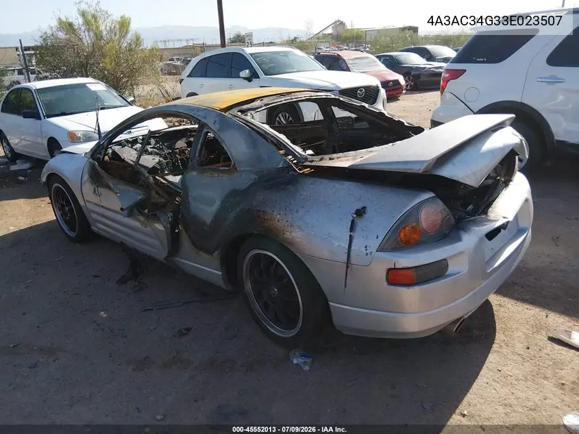 2003 Mitsubishi Eclipse Rs VIN: 4A3AC34G33E023507 Lot: 45552013