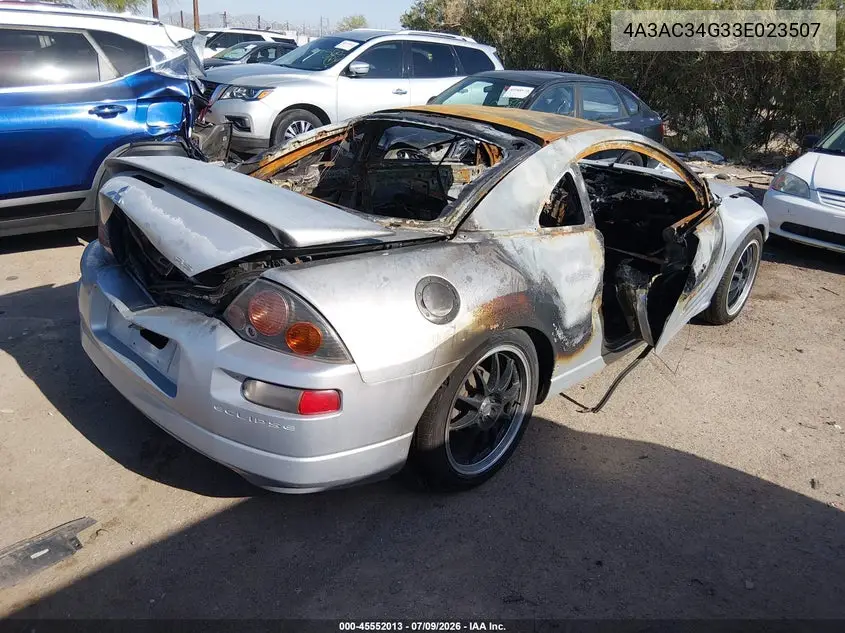 2003 Mitsubishi Eclipse Rs VIN: 4A3AC34G33E023507 Lot: 45552013