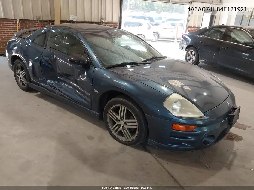 2004 Mitsubishi Eclipse Gts VIN: 4A3AC74H84E121921 Lot: 45131879