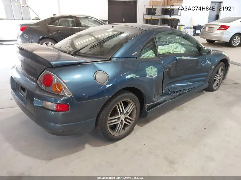 2004 Mitsubishi Eclipse Gts VIN: 4A3AC74H84E121921 Lot: 45131879