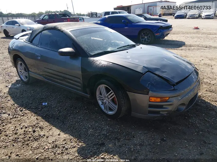 2004 Mitsubishi Eclipse Spyder Gt VIN: 4A3AE55H14E060733 Lot: 45144294