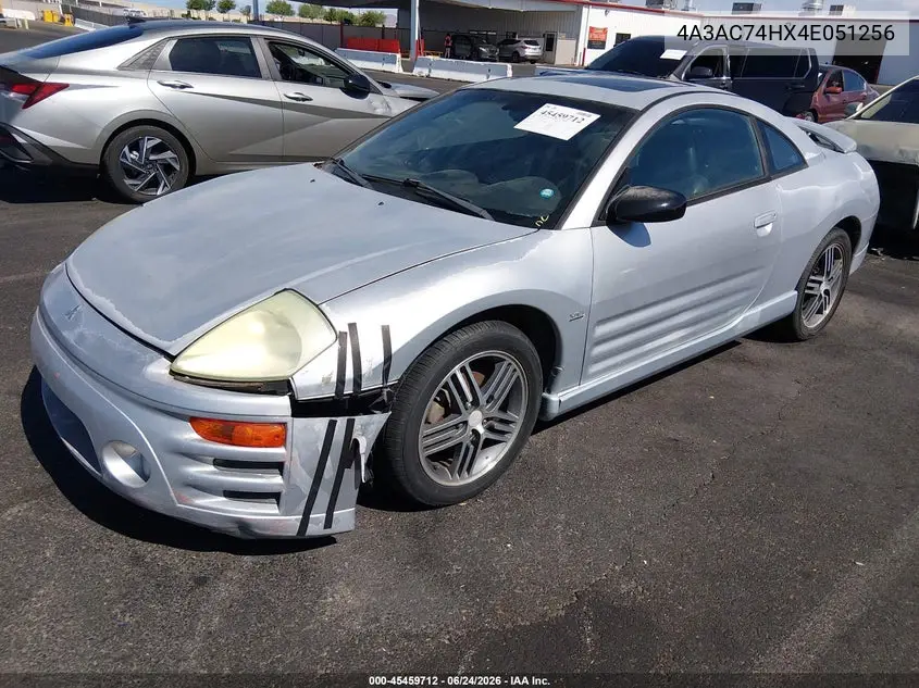 2004 Mitsubishi Eclipse Gts VIN: 4A3AC74HX4E051256 Lot: 45459712