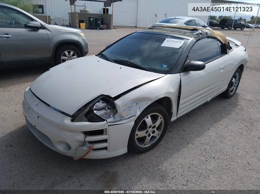 2004 Mitsubishi Eclipse Spyder Gs VIN: 4A3AE45G14E121323 Lot: 45591859