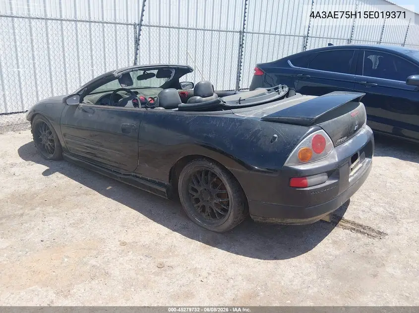 2005 Mitsubishi Eclipse Spyder Gts VIN: 4A3AE75H15E019371 Lot: 45279732