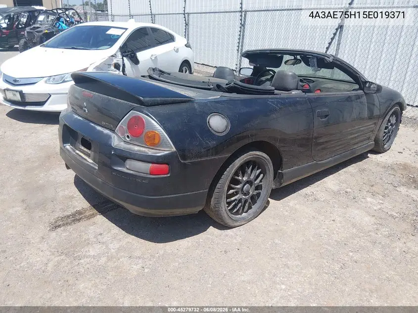2005 Mitsubishi Eclipse Spyder Gts VIN: 4A3AE75H15E019371 Lot: 45279732