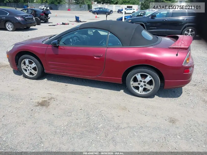 2005 Mitsubishi Eclipse Spyder Gs VIN: 4A3AE45G75E021101 Lot: 45467482