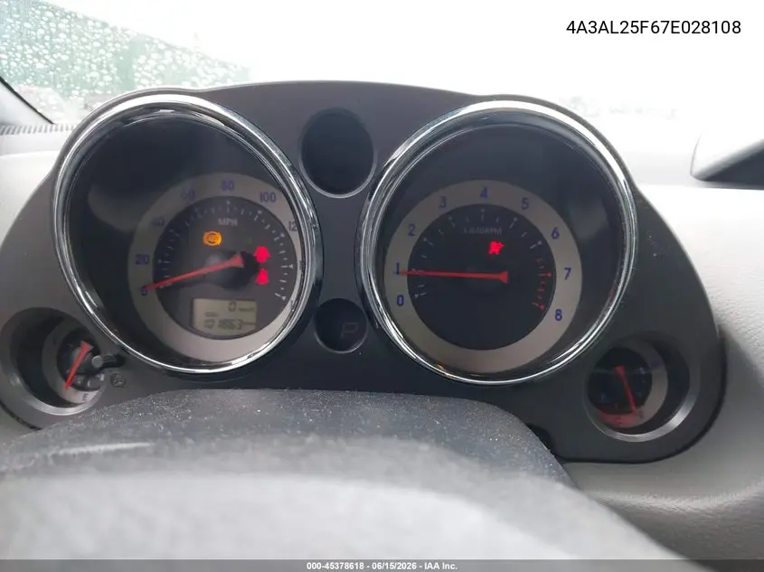 2007 Mitsubishi Eclipse Spyder Gs VIN: 4A3AL25F67E028108 Lot: 45378618