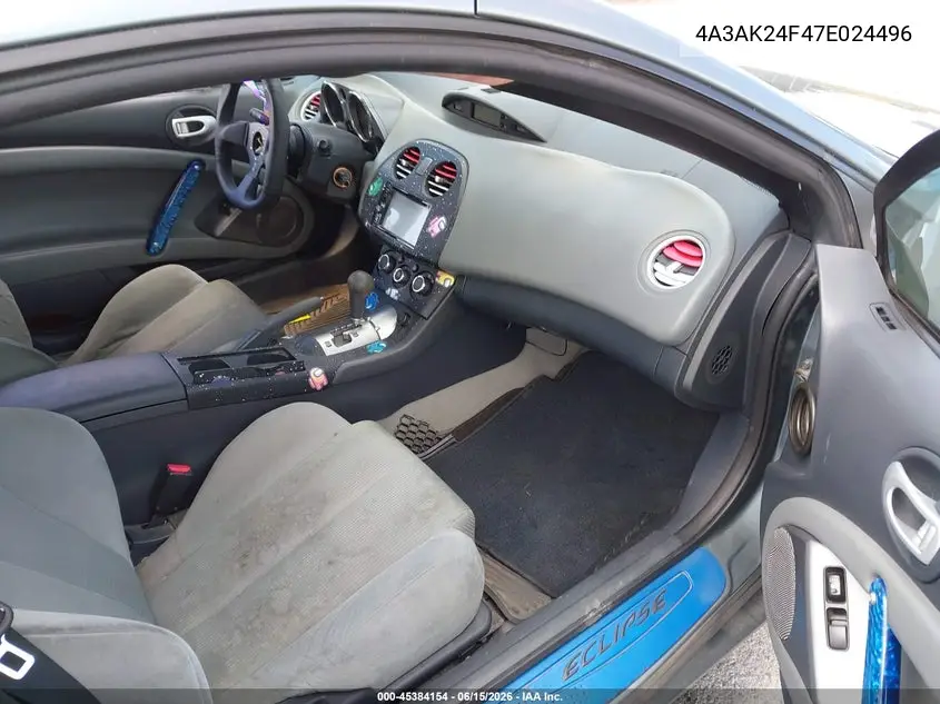 2007 Mitsubishi Eclipse Gs VIN: 4A3AK24F47E024496 Lot: 45384154