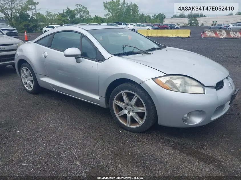 2007 Mitsubishi Eclipse Gt VIN: 4A3AK34T47E052410 Lot: 45459972