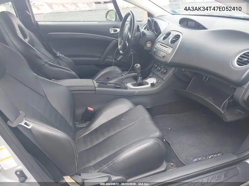 2007 Mitsubishi Eclipse Gt VIN: 4A3AK34T47E052410 Lot: 45459972