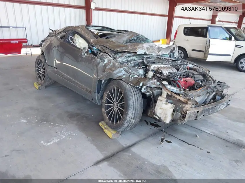 2007 Mitsubishi Eclipse Gt VIN: 4A3AK34T57E009310 Lot: 45520703