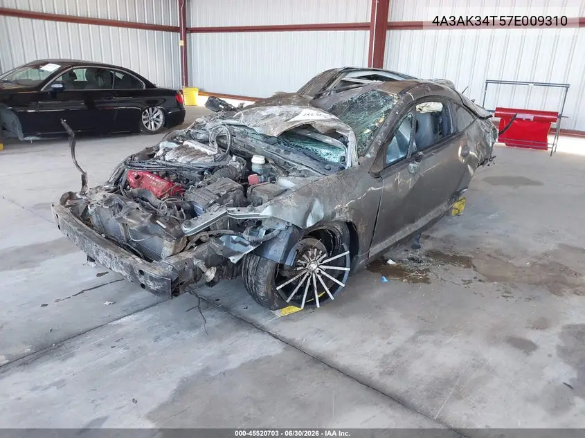 2007 Mitsubishi Eclipse Gt VIN: 4A3AK34T57E009310 Lot: 45520703