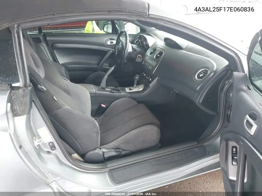 2007 Mitsubishi Eclipse Gs VIN: 4A3AL25F17E060836 Lot: 45686228