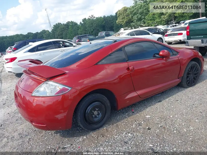 2008 Mitsubishi Eclipse Se V6 VIN: 4A3AK64T68E011084 Lot: 45552065