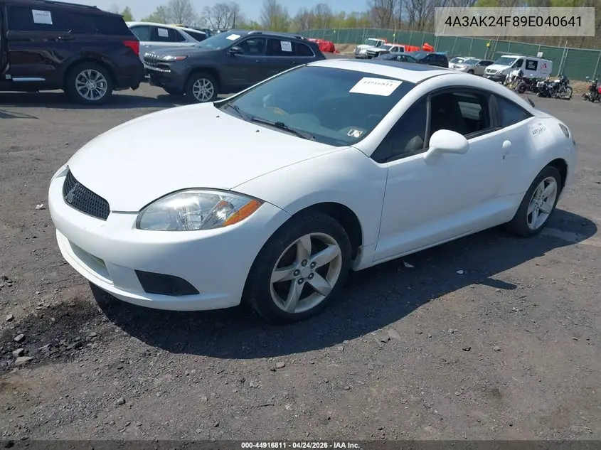 2009 Mitsubishi Eclipse Gs VIN: 4A3AK24F89E040641 Lot: 44916811