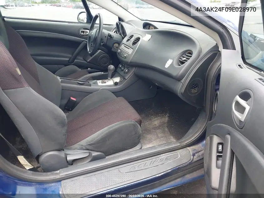 2009 Mitsubishi Eclipse Gs VIN: 4A3AK24F09E028970 Lot: 45297290