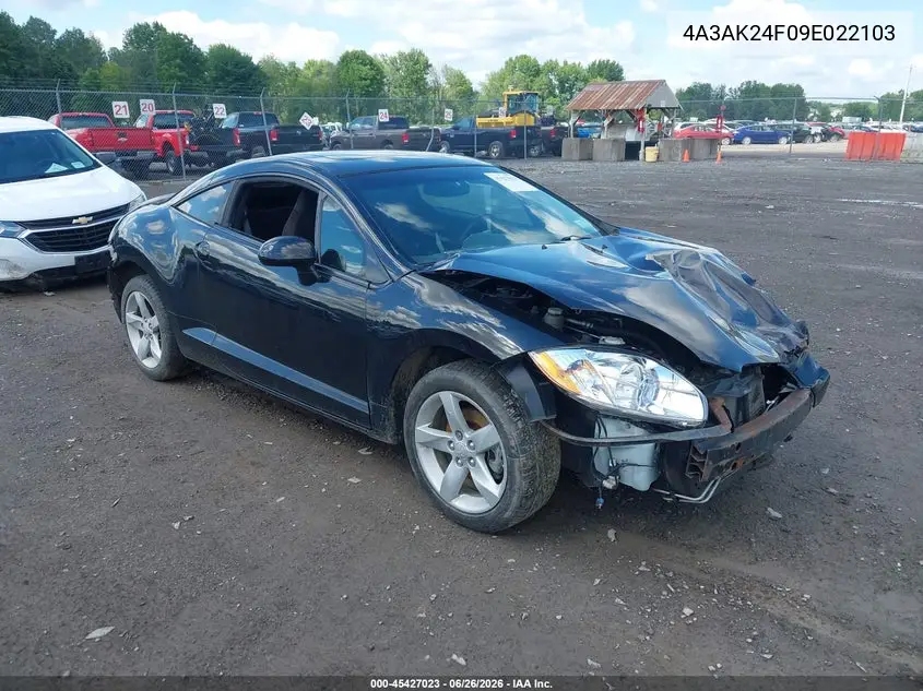 2009 Mitsubishi Eclipse Gs VIN: 4A3AK24F09E022103 Lot: 45427023