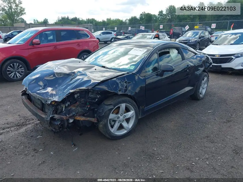 2009 Mitsubishi Eclipse Gs VIN: 4A3AK24F09E022103 Lot: 45427023