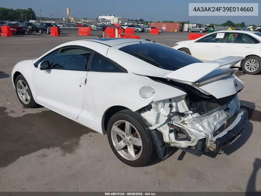 2009 Mitsubishi Eclipse Gs VIN: 4A3AK24F39E014660 Lot: 45515124