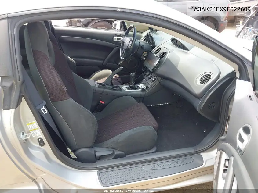 2009 Mitsubishi Eclipse Gs VIN: 4A3AK24FX9E022609 Lot: 45669445