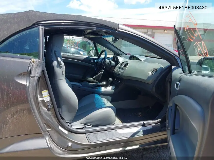 2011 Mitsubishi Eclipse Spyder Gs Sport VIN: 4A37L5EF1BE003430 Lot: 45330737