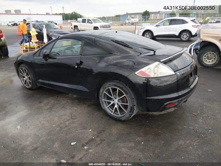 2011 Mitsubishi Eclipse Gs/Gs Sport VIN: 4A31K5DF3BE002550 Lot: 45346293