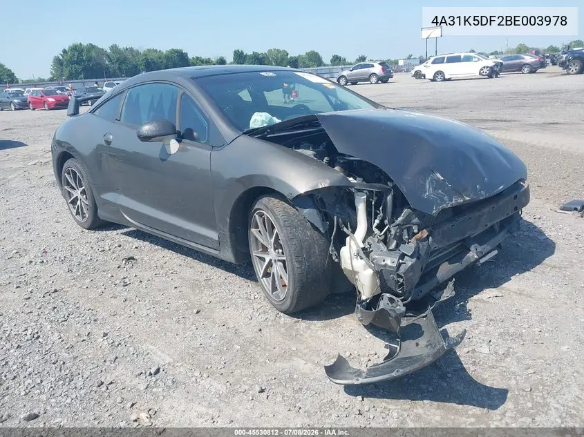 2011 Mitsubishi Eclipse Gs/Gs Sport VIN: 4A31K5DF2BE003978 Lot: 45530812
