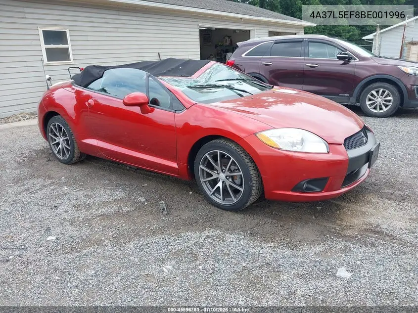 2011 Mitsubishi Eclipse Gs Sport VIN: 4A37L5EF8BE001996 Lot: 45596783